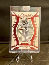 2025 Panini Flawless De'Von Achane Ruby #/25  Dolphins Encased