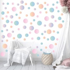 250 PCS Removable Gradient Polka Dot Wall Decals, Boho Aesthetic Peel Stick...