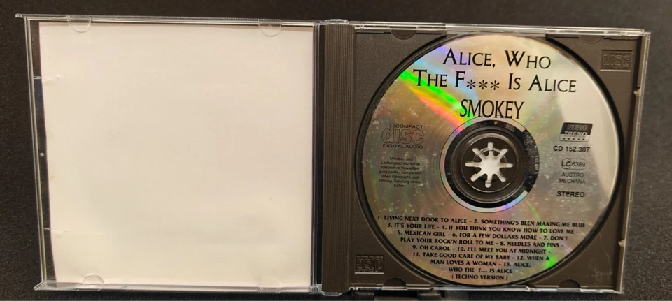 SMOKEY - ALICE, WHO THE F*** IS ALICE? - Bild 3 von 3