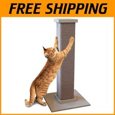 Stylish Gray Scratching Post for Cats