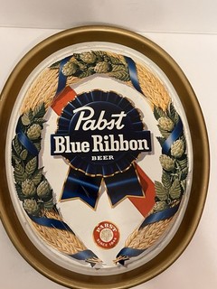 Vintage Pabst Blue Ribbon Oval Beer Tray Milwaukee WI