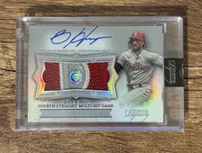 2024 Topps Dynasty On This Day Bryce Harper Jersey Patch Auto /5 #DATD-BH