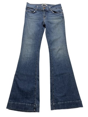 J Brand Love Story Jeans Womens 30 Blue Attica Medium Wash Low Rise Flare Leg