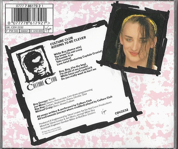 Culture Club (BOY GEORGE –Kissing To Be Clever -Virgin –CDV2232