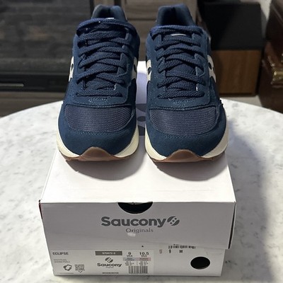 Saucony Originals Eclipse Low Top Navy / Pearl Gum Bottom S70872-2 NB Size 9