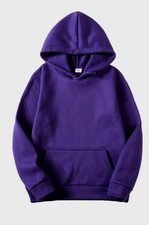 Mens Long Sleeves Drawstring Plain Hooded Sweatshirt Pullover Hoodie Top/3pecis