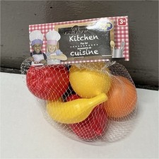 Cooking Fun Kitchen Set with Plastic Fruits Multicolored Toy for Ages 3-4