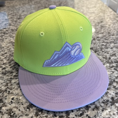 #ad #ad Lids New Era 59FIFTY Colorado Rockies Coors Field 1995 Neon Laser Volt 7 1 2 $15.99