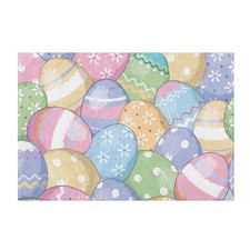 SDMKA Cute Easter Eggs Absorbent Bathroom Rug, 24''x16'' Extra Soft Thick Plu...