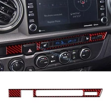 Red Carbon Fibre Emergency Light Switch Panel For Toyota Tacoma 2016-2022 2023