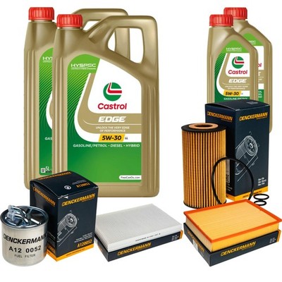 Inspektionspaket Castrol EDGE Titanium 5W-30 12L für Mercedes Sprinter 3-T