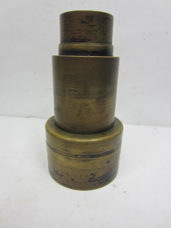 Vintage Projection Optics Co. Super-Lite Brass Projector Lens