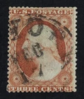 CKStamps: US Stamps Collection Scott#25 3c Washington Used