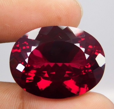 Certified 47.45 Ct Natural Red Ruby   Oval Cut Rare Fine Quality Collector Grade