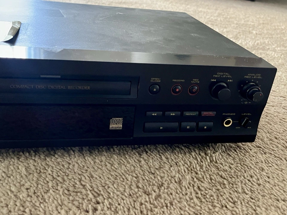 Vintage Pioneer Compact Disc CD Recorder PDR-509 W/Remote TESTED READ DESCRIPTIO - Image 3 of 4