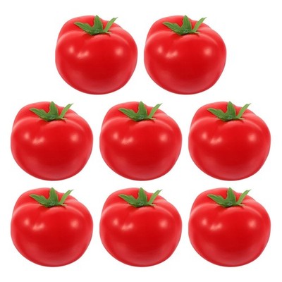 8Pcs Reusable Foam Artificial Tomato Models Realistic Vegetable Decor for Kids