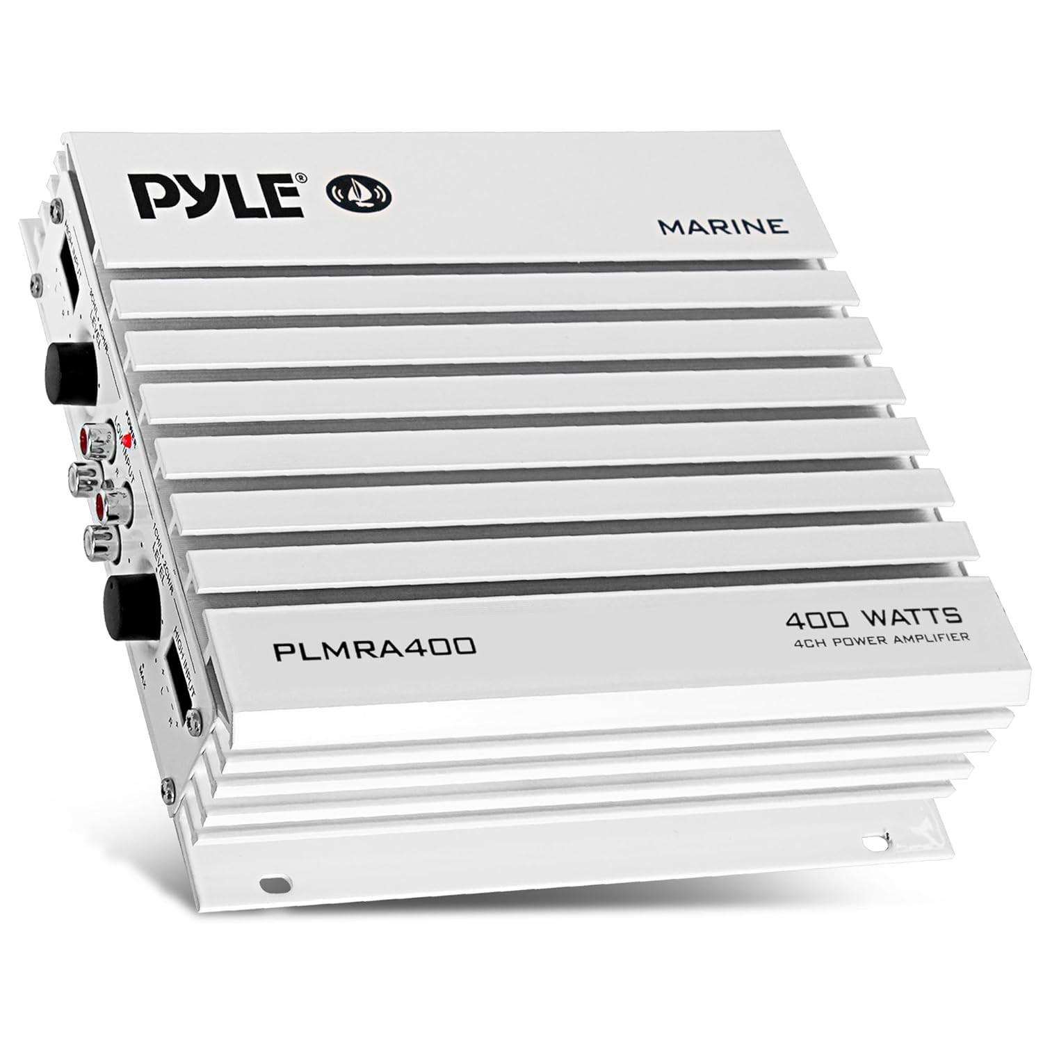Pyle Hydra Marine Amplifier - Upgraded Elite Series 400 Watt 4 Channel