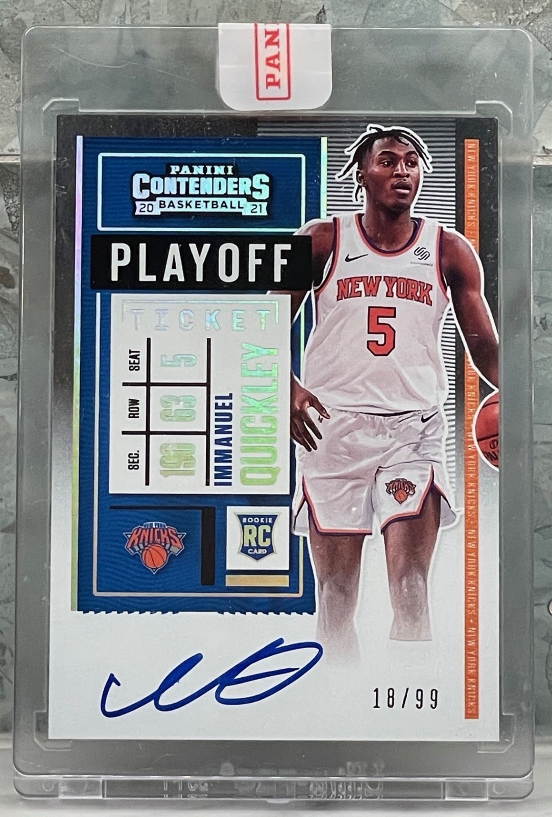 2020 PANINI CONTENDERS IMMANUEL QUICKLEY ROOKIE PLAYOFF TICKET AUTO /99