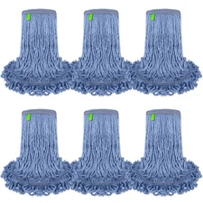 Blended Loop End Heavy Duty Mop Head Replacement, Wet Mop Refills for Commerc...