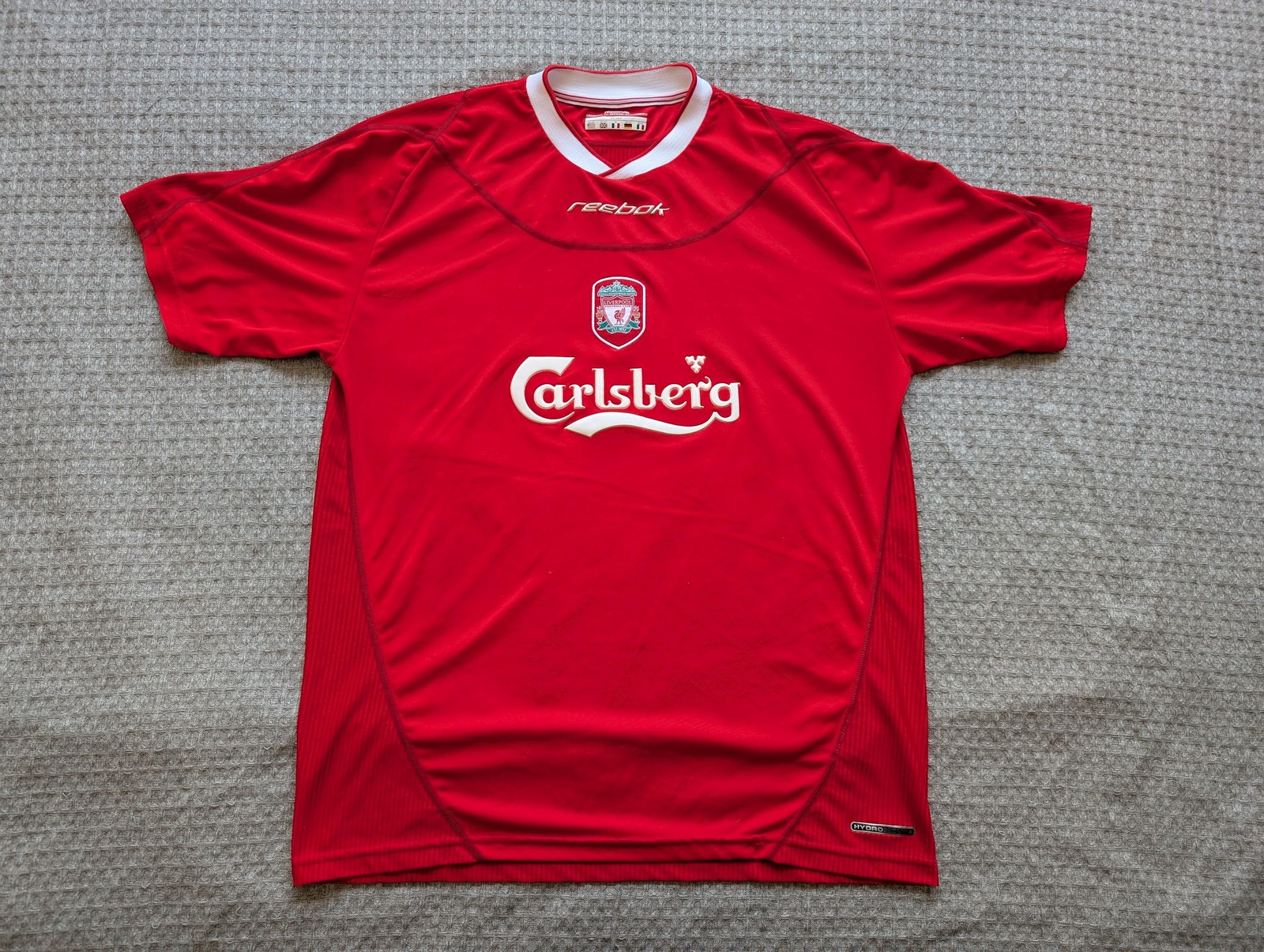 Vintage Liverpool Jersey Mens Large Red Premier League Soccer Reebok 2002-04