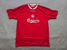 Vintage Liverpool Jersey Mens Large Red Premier League Soccer Reebok 2002-04