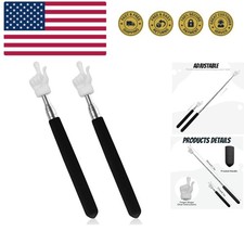 2Pcs Telescopic Teachers Pointer, Extendable Hand Pointer Finger Pointer Stic...