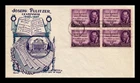 JOSEPH PULITZER CENTENARY FDC SCOTT 946 BLOCK OF 4 KNAPP FLEETWOOD US COVER
