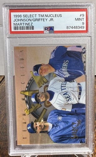 1996 Select Team Nucleus #9 Ken Griffey Jr./Randy Johnson/Edgar Martinez PSA 9 - Picture 3 of 6