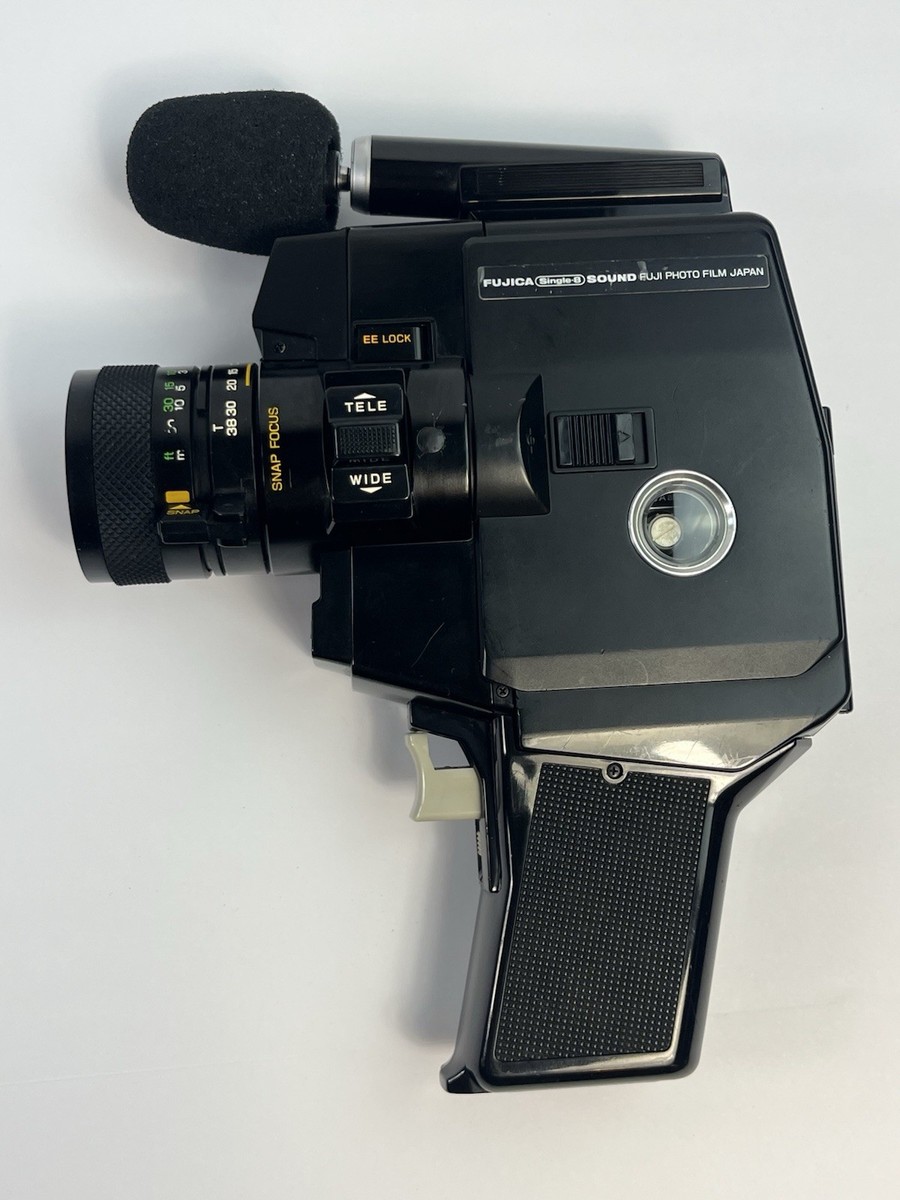 UNTESTED Fujica P500 Single 8 Sound Video Camera Black | eBay