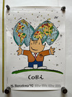 Barcelona Olympics 1992 Cobi Mascot spain vintage poster