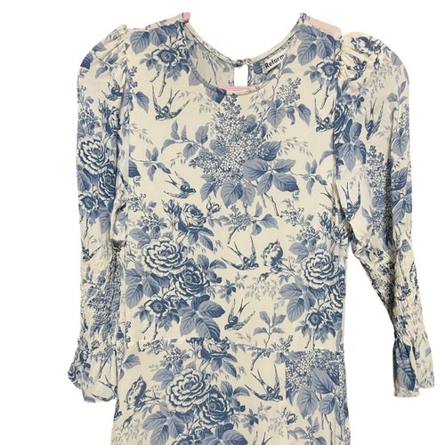 Reformation Carolena floral-print midi dress Size 0 Feminine Party Summer - Picture 5 of 16