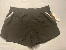 NWT- RBX Shorts Womens L Black Running Active Athletic Training Gym Ladies