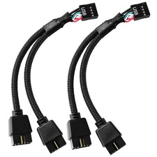 2 PCS USB 2.0 Header Splitter Cable for Motherboard