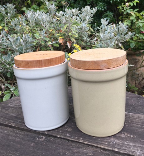 Set of 2 Denby Stoneware Storage Pots - Picture 2 of 5