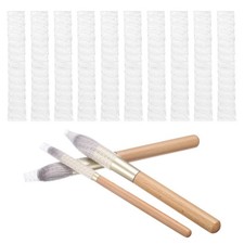 50Pcs Makeup Brush Protector, 6cm PE Plastic Mesh Sleeve Cover, Clear