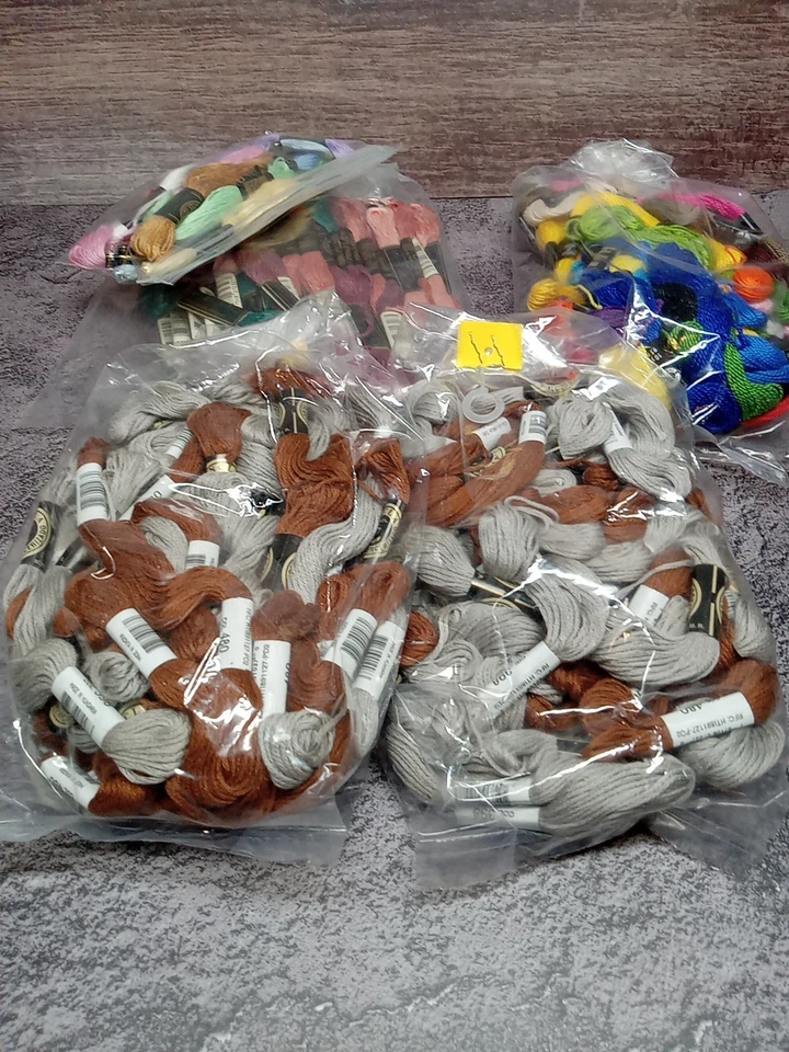 DMC Floss 100% Cotton Thread Skeins Lot of 100+ Threads Craft Cord *Brand New* - Image 2 of 4