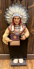 Diamond Crown 100yr Anniversary Chalk Board Indian Cigar Store Display