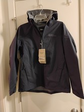 NEW - Jack Wolfskin Women Elsberg 2.5L Raincoat Hooded Jacket Sz Med