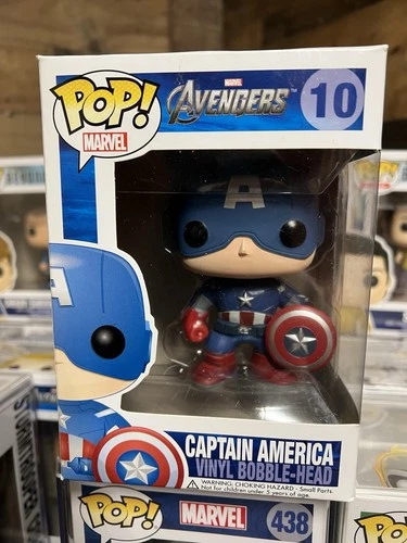 Funko Pop! Captain America #10, Avengers, Authentic, OG!!