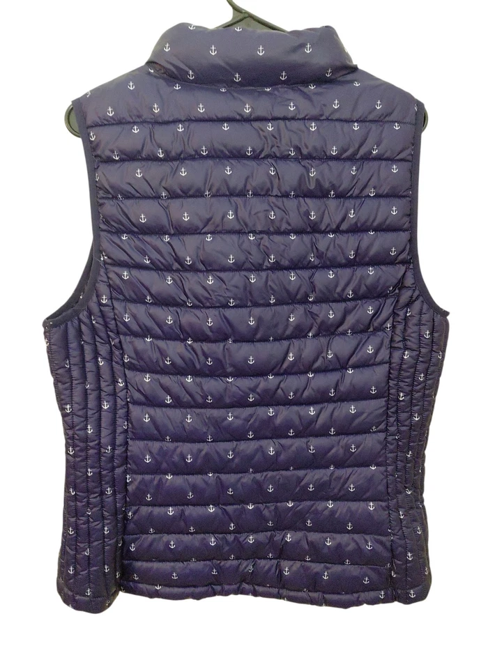 Tommy Hilfiger Mujer Azul Marino Acolchado Chaleco Puffer Talla Grande Foto 2 de 4