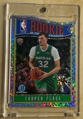 2025 Topps Bowman Chrome Cooper Flagg ROY Favorites /150 Mini-Diamonds Die-Cut 