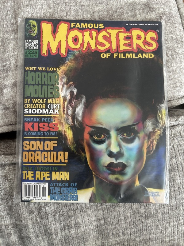 Famous Monsters of Filmland #225 March 1999 Son Of Dracula Horror Syfy VF+ 8.5