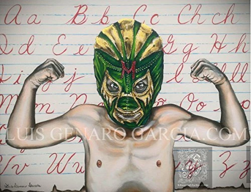 La Fuerza de las Letras, Luis Genaro Garcia, Wall Art Print Poster 12" x 18"