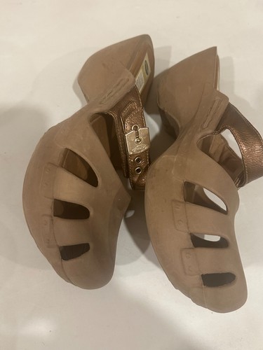 Dr Scholls Womens Size 11 Tan Dance Go Play Feel Crazy Good Mules Clogs Sandals - Picture 5 of 11