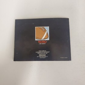 Tecmo Bowl 1988 Nintendo NES Manual Only