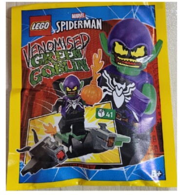 LEGO Venomised Green Goblin Minifigure 76279 Marvel Spiderman Paper Bag NEW