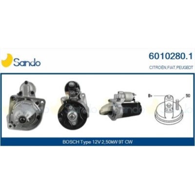 Starter Sando 6010280.1 für Fiat Iveco Citroën/peugeot