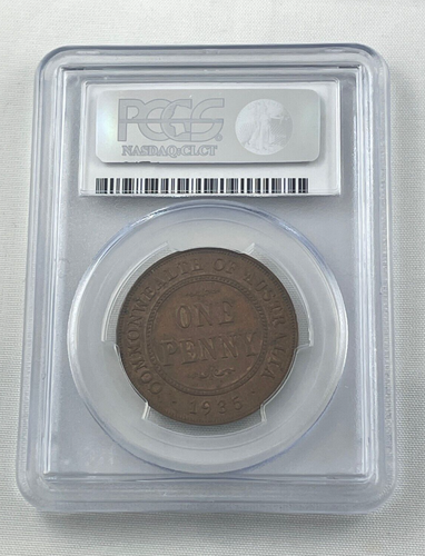 1935 Australia Penny Quality About Uncirculated - PCGS AU58 - - 第 3/3 張圖片