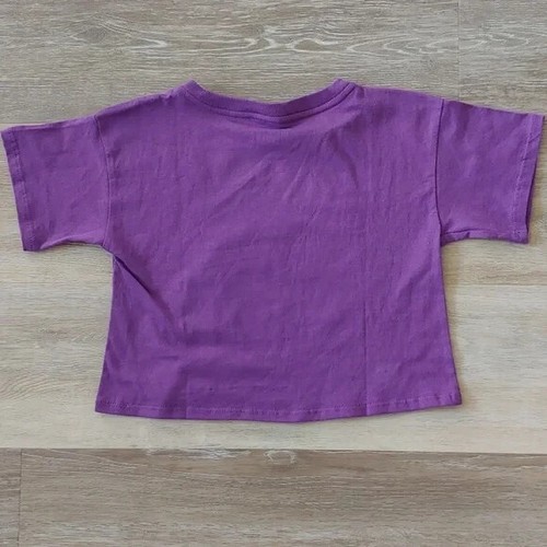 NWT Disney Villains Girls Graphic Boxy Crop T-Shirt Purple Size S - Picture 3 of 5