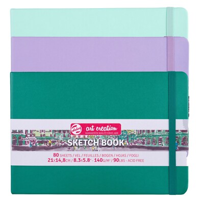 Sketchbook Hardback A5 Landscape View Ivory 160 Pages 140gsm - 80 Plain Sheets
